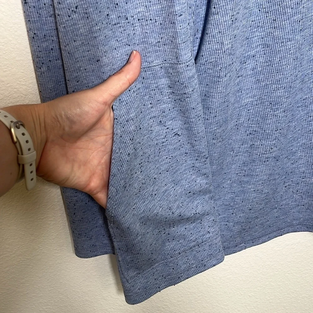 J.Jill Open Knit Speckled Blue Cardigan – NWT Size Large Tall